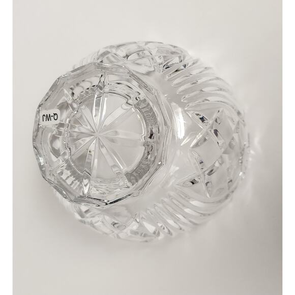 Imperial Lead Crystal Bowl Pineapple Crosshatch Meridian Bowl - Picture 5 of 5